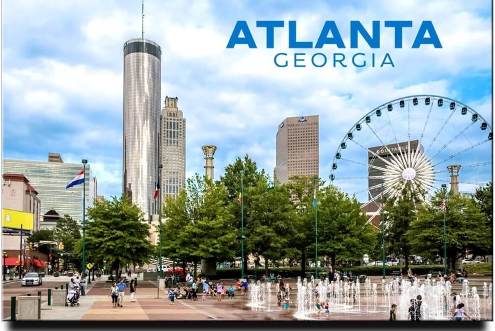 Wholesale Atlanta Fridge Magnet Georgia Travel Souvenir Factory & Supplier OEM
