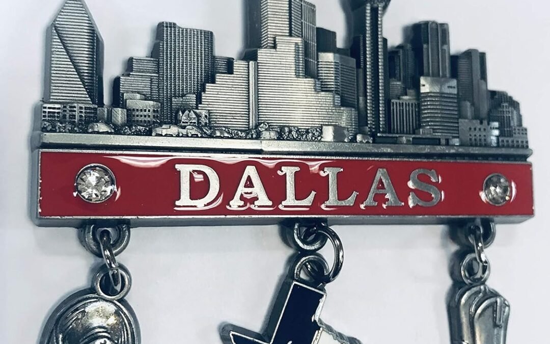 Wholesale BigTexas Dallas 3 Charm Souvenir Magnet – Texas Map, Cowboy Hat & Boot with Dallas Skyline Factory & Supplier OEM