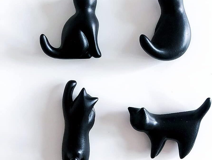 Wholesale Black Cat Refrigerator Magnets, 4 Pack Cute Cat Fridge Magnets Gift for Lady Cats Lovers Novelty Butt, 3D Small Fridge Magnet Funny for Kitchen Refrigerator, Office, or Classroom Decor Factory & Supplier OEM