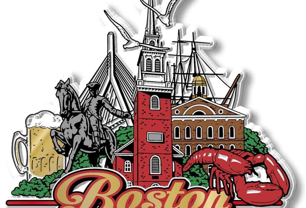 Wholesale Boston City Magnet by Classic Magnets, Collectible Souvenirs Made in The USA, 4″ x 3.6″ Factory & Supplier OEM