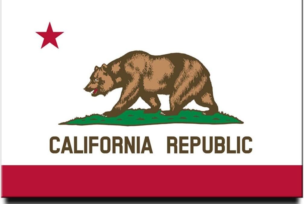 Wholesale California Flag Fridge Magnet Los Angeles San Francisco Travel Souvenir Factory & Supplier OEM