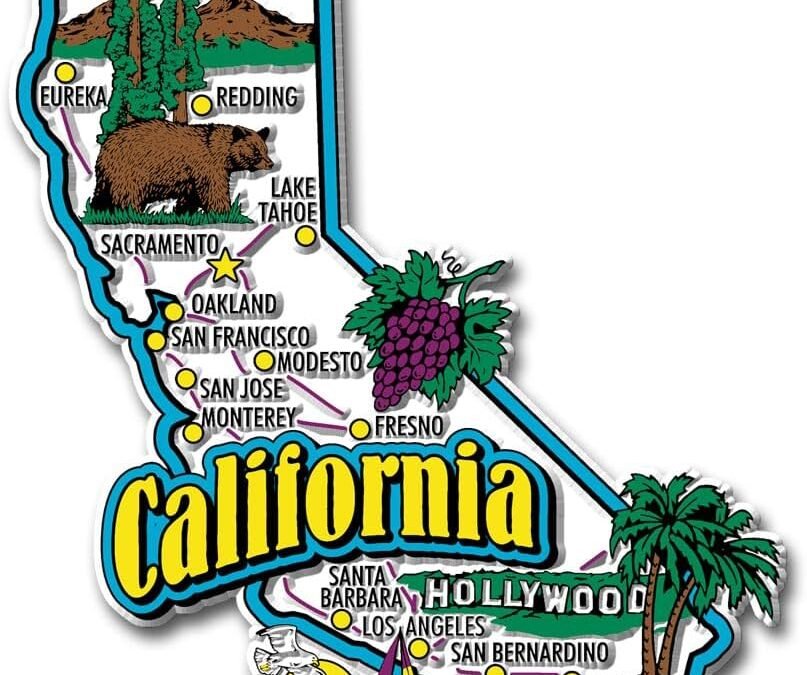Wholesale California Jumbo State Magnet by Classic Magnets, 3.9″ x 4.9″, Collectible Souvenirs Made in The USA Factory & Supplier OEM