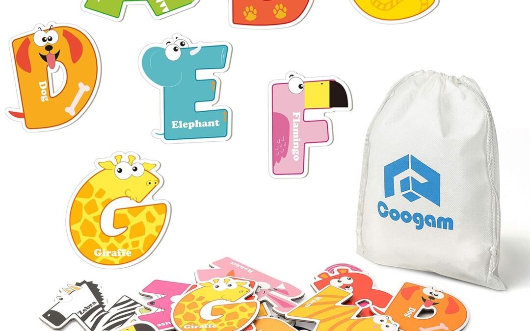 Wholesale Coogam Magnetic Letters 26Pcs Jumbo ABC Alphabet Colorful Animal Shape Large Uppercase Fridge Magnets Educational Toy Set Learning Spelling Games for Kids 3 4 5 Years Old Factory & Supplier OEM