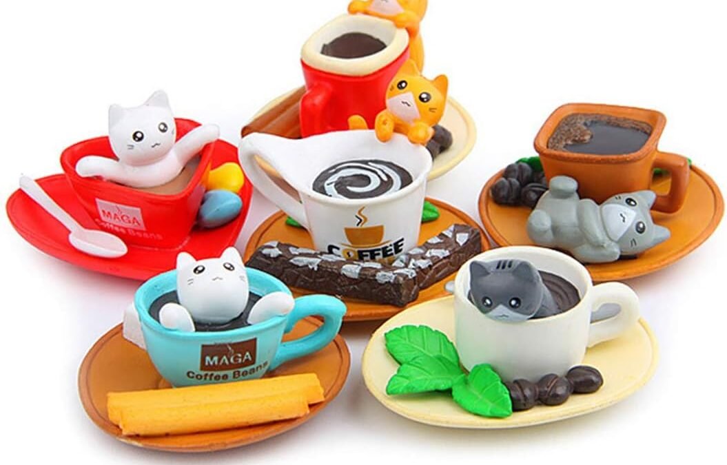 Wholesale Cool Lemon Funny Cute Set of 6 3D Coffee Cats Strong Refrigerator Fridge Magnets Sticker, Kitchen Office Decoration for Whiteboard, Notes, Calendar, Notepad Gift for Kids Toddlers Adults Baby Factory & Supplier OEM