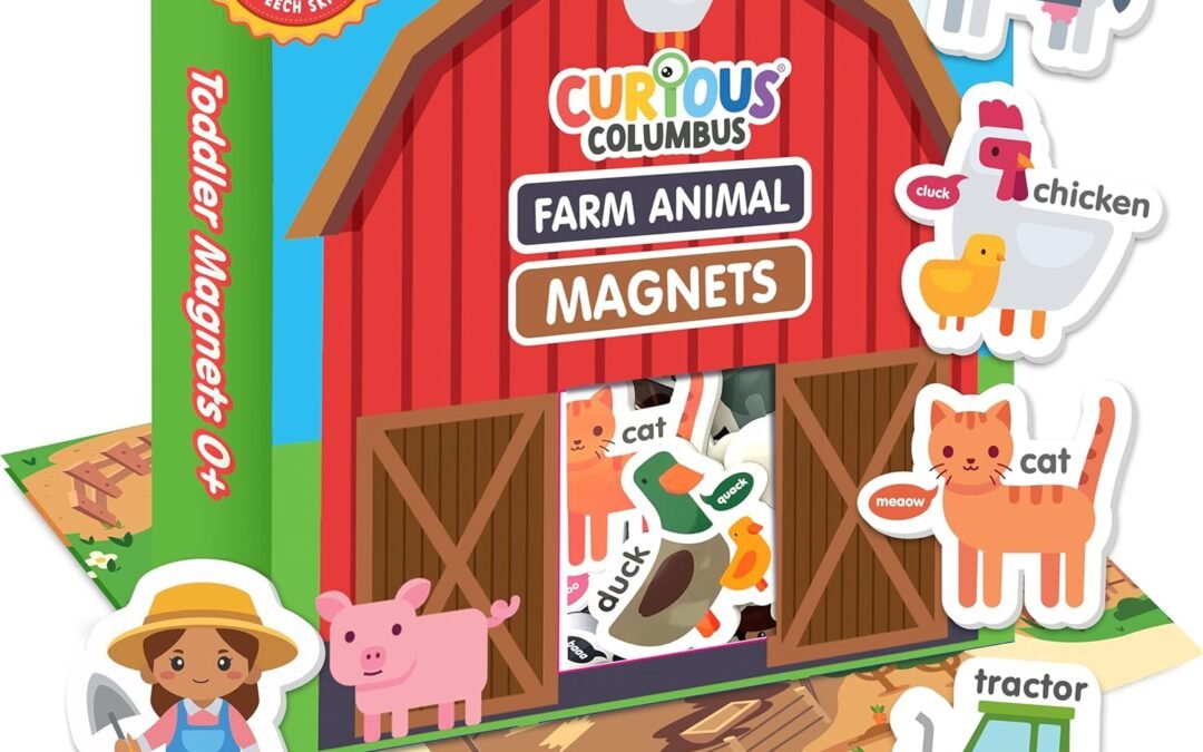 Wholesale Curious Columbus Fridge Magnets for Toddlers 1-3 Year Olds | Farm Animal Refrigerator Magnets for Kids| Baby ABC Learning and Educational Toys from Babies to Preschool Factory & Supplier OEM