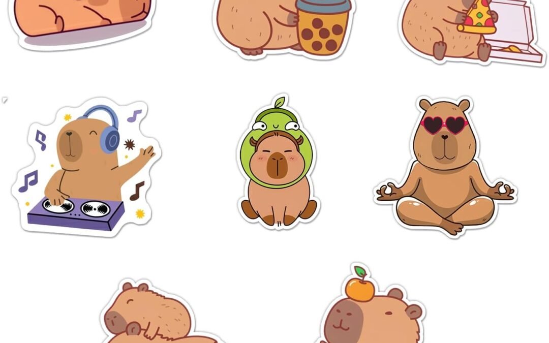Wholesale Cute Capybara Animals Fridge Magnets, Strong Magnetic Friends Kitchen Refrigerator Decor, Unique Funny Capybara-Themed Design Magnets for Home Fridge School Locker Work(8 Pcs) Factory & Supplier OEM