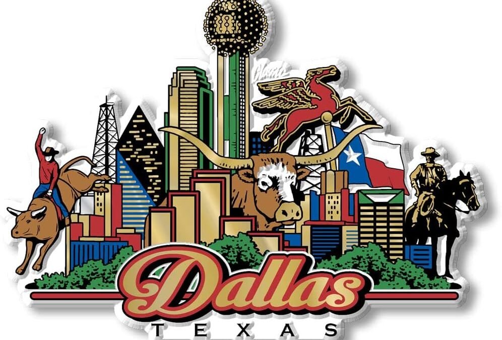 Wholesale Dallas, Texas City Magnet by Classic Magnets, Collectible Souvenirs Made in The USA, 4.4″ x 3.2″ Factory & Supplier OEM