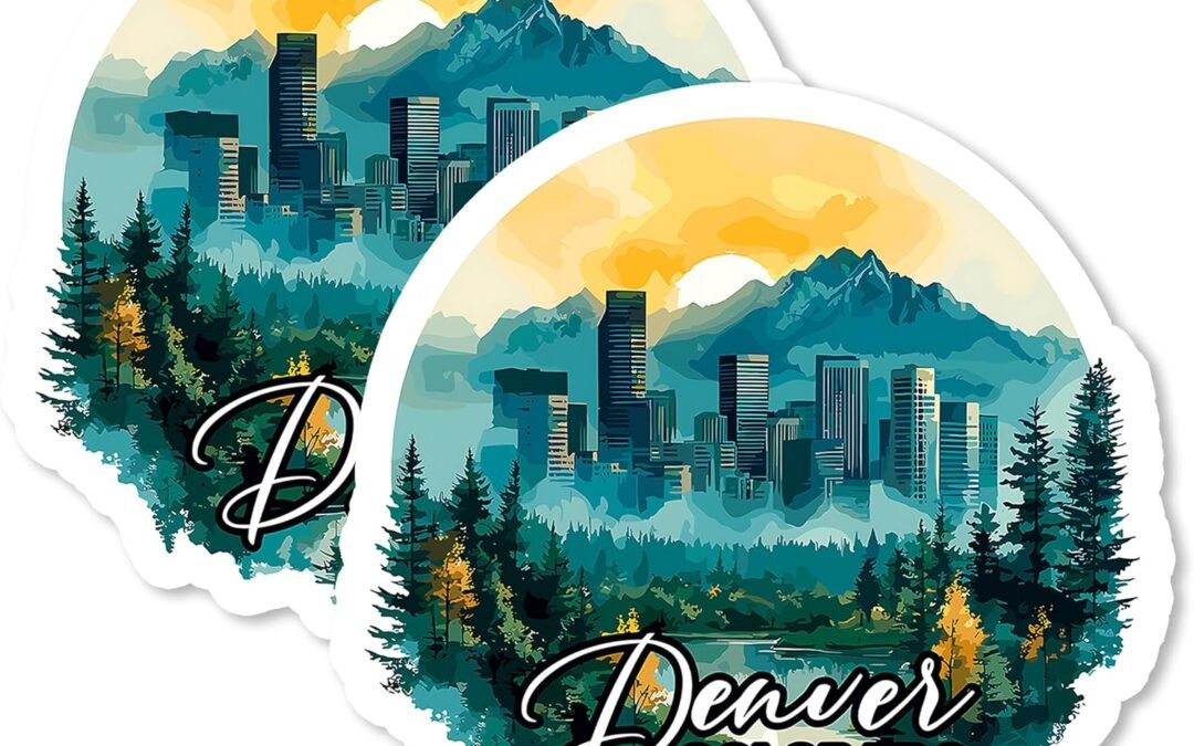 Wholesale Denver Colorado Magnet 4 Inch 2-Pack – Strong Vinyl Decorative Travel Magnets for Fridge Locker Kitchen Office – Cute Fun Aesthetic Cool Durable & Long-Lasting Souvenir ID44999 Factory & Supplier OEM