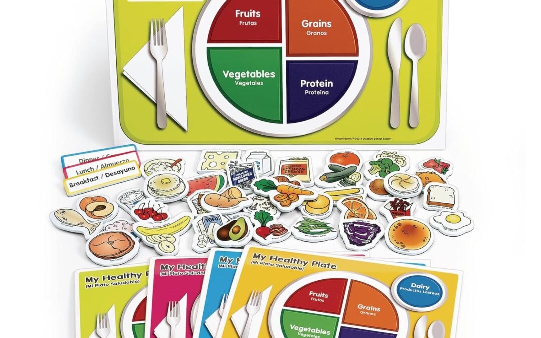 Wholesale Excellerations My Healthy Plate Magnet Nutrition and Food Activity Set for Kids Pack of 4 Factory & Supplier OEM