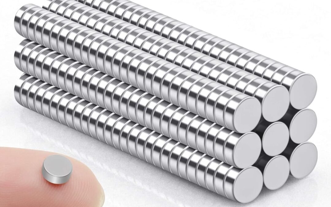 FINDMAG Refrigerator Mini Magnets, 100 Pack, 5x2mm, Small Little Neodymium Fridge Tiny Magnets for DIY, Whiteboard, Office, Crafts