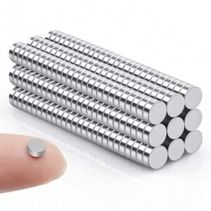 FINDMAG Refrigerator Mini Magnets, 100 Pack, 5x2mm, Small Little Neodymium Fridge Tiny Magnets for DIY, Whiteboard, Office, Crafts