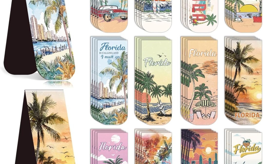 Wholesale Florida Magnetic Bookmark Gifts – 48PCS Traveling City Magnetic Bookmarks USA City Book Marks Page Magnets Marker Clip for Women Book Lovers Traveler Students Teacher Florida Souvenirs Gift Factory & Supplier OEM