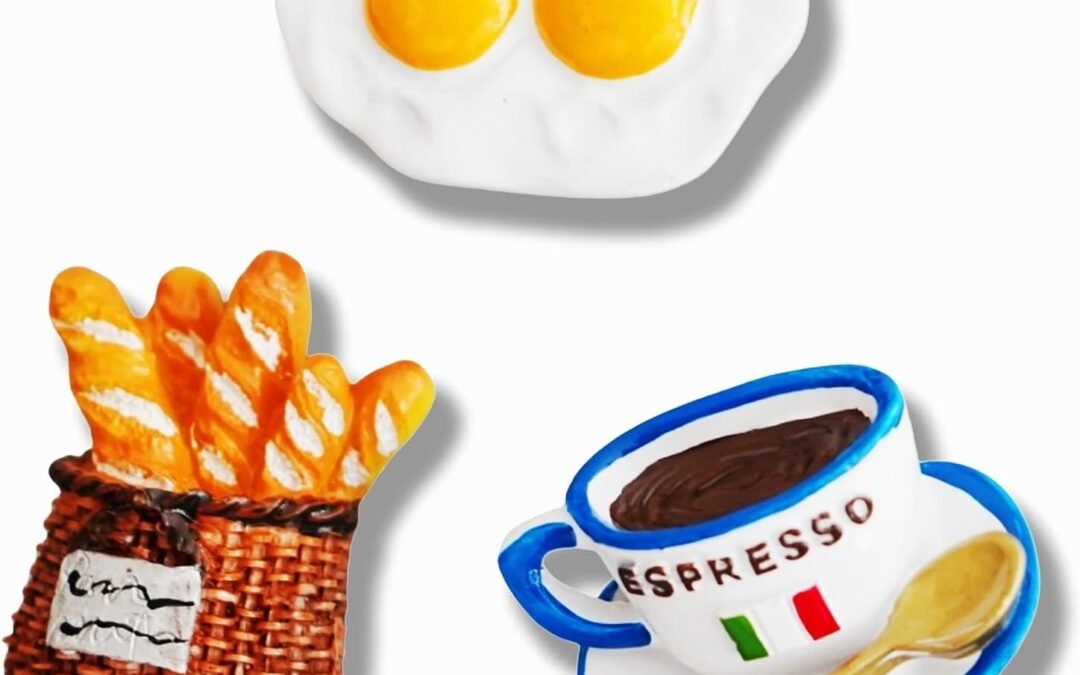 Wholesale Food Refrigerator Magnets for Home Kitchen Decor, Funny Decorative Fridge Magnets, Miniature Food Mode, with Eggs Coffee Mug Bread Magnet Factory & Supplier OEM