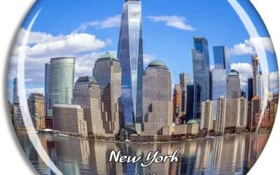 Wholesale Fridge Magnet New York Manhattan Skyline New York USA Travel Souvenir Collection for Gift Home Decoration Office Whiteboard Factory & Supplier OEM