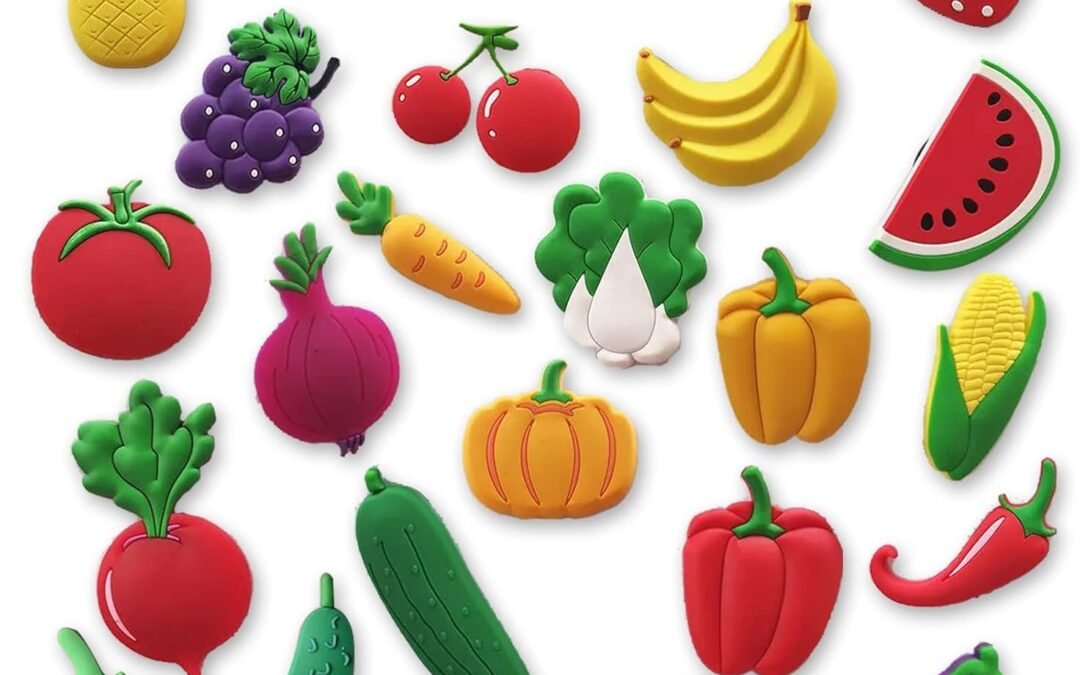 Wholesale Fruit Fridge Magnets Vegetable Refrigerator Magnets Fruit Whiteboard Magnetic Stickers for Home Decoration 24 Pieces (Fruit and Vegetable) Factory & Supplier OEM