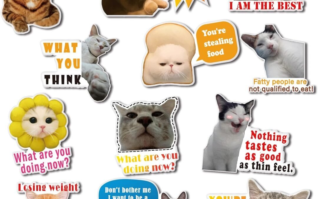 Wholesale Funny Cat Meme Fridge Magnets – 12 Pcs Cute Animals Words Fun Magnetic for Home Computer School Whiteboard Locker, Cat Meme Refrigerator Magnets Decorations Gifts for Boys Girls Adult Accessories Factory & Supplier OEM