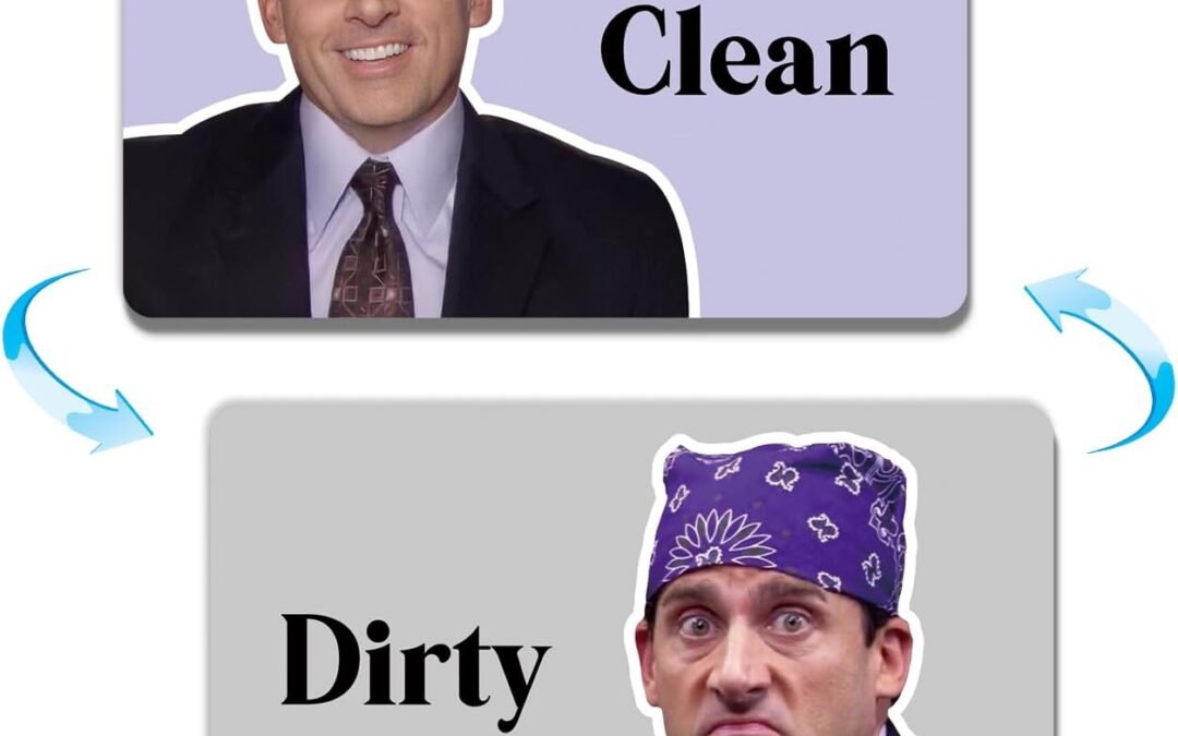 Wholesale Funny Dishwasher Magnet Clean Dirty Sign,The Office Michael Scott Prison Mike Universal Double Sided Refrigerator Magnet,Sided Dish Washer Magnet Signfor Kitchen Home Accessories Decor Factory & Supplier OEM