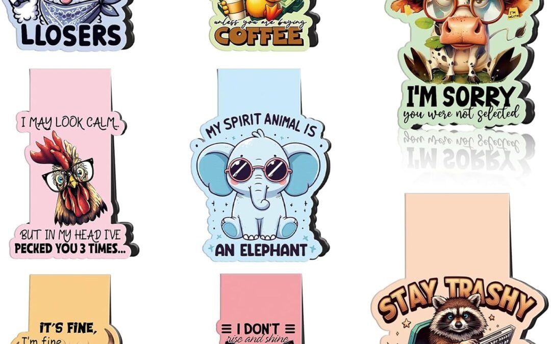 Wholesale Funny Magnetic Bookmark Gifts – 8 Pcs Animals Sarcastic Bookmarks Magnetic Humorous Cat Duck Cow Elephant Magnets Book Marks Page Clip Gift for Women Men Book Lovers Students Teacher Reading Factory & Supplier OEM