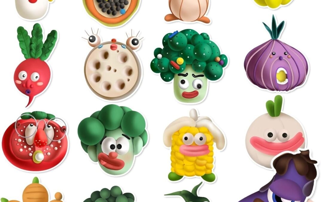 Wholesale Funny Vegetable Magnetic Decorative Stickers Set of 16, Novelty Veggie Tales Cruise Cabin Door Magnets, Vegan Decorative Fridge Magnets Car Stickers for Adults Kids Funny Gag Gifts Factory & Supplier OEM