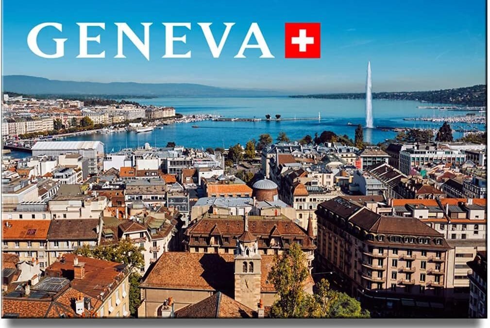 Wholesale Geneva Fridge Magnet Switzerland Travel Souvenir Lake Geneva Jet D’eau Fountain Factory & Supplier OEM