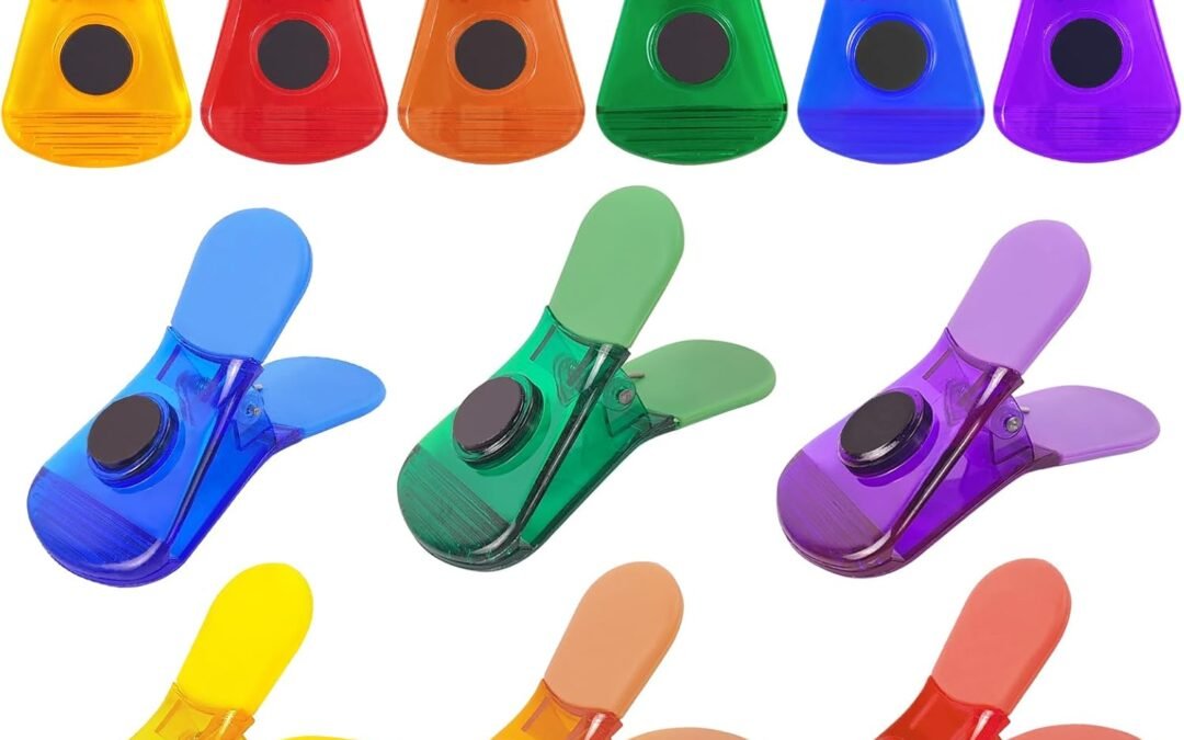 Wholesale Heavy Duty 6pcs Colorful Magnetic Bag Clips, Chip Clips, Food Clips for Snack Storage, Air-Tight Sealing Clips for Kitchen Fridge Organization Factory & Supplier OEM