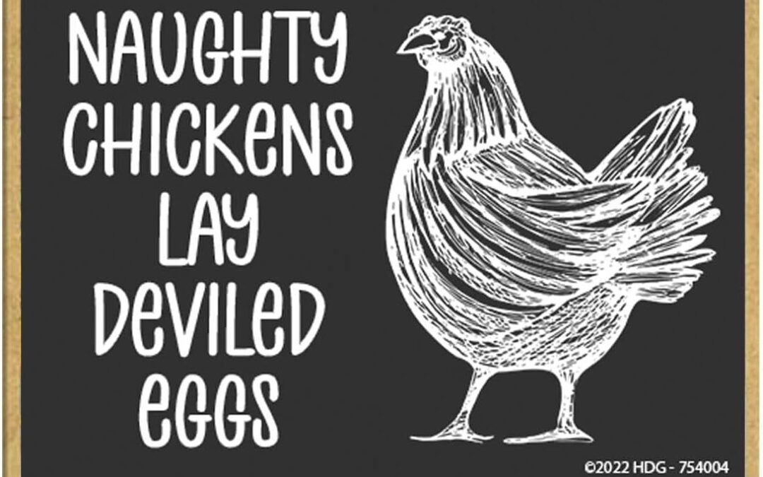 Wholesale Honey Dew Gifts, Naughty Chickens Lay Deviled Eggs, 2.5 inch by 3.5 inch, Fridge Magnet, Refrigerator Magnets, Funny Chicken Decor, 754004 Factory & Supplier OEM