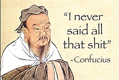 Wholesale “I Never Said All That Shit” – Confucius…. funny fridge magnet (ep) Factory & Supplier OEM
