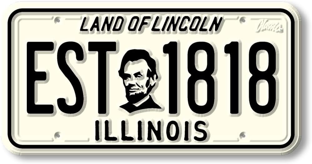 Wholesale Illinois State License Plate Magnet by Classic Magnets, 1.9″ x 3.8″, Collectible Souvenirs Made in The USA Factory & Supplier OEM