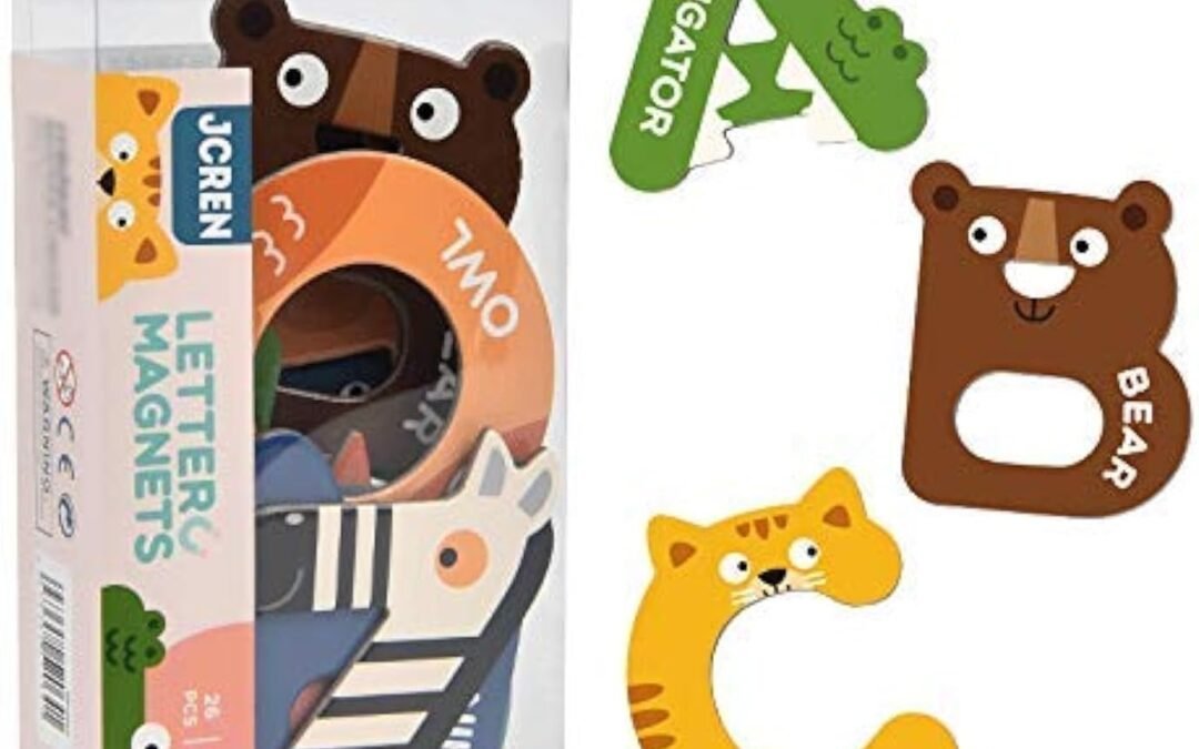 Wholesale JCREN Jumbo Magnetic Letters Animals Alphabet Toys,Fridge Magnets Stick Large ABC Alphabet Uppercase Toy Set Preschool Learning Spelling Refrigerator Gift for 3 4 5 Year Old Toddler Kids Boys Girls Factory & Supplier OEM