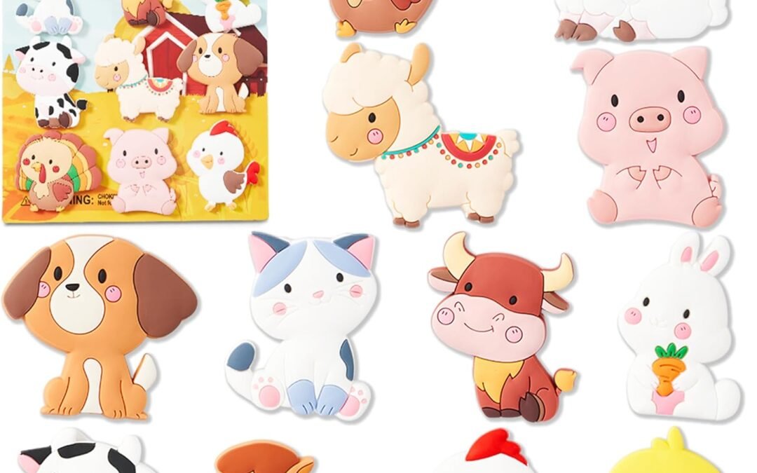 Wholesale JOYIN 12 Pcs Animal Fridge Magnets for Kids, Cute Rubber Refrigerator Magnets for Kids Magnetic Toys Whiteboard Educational Learning Toys Party Favor Birthday Children Gifts Factory & Supplier OEM