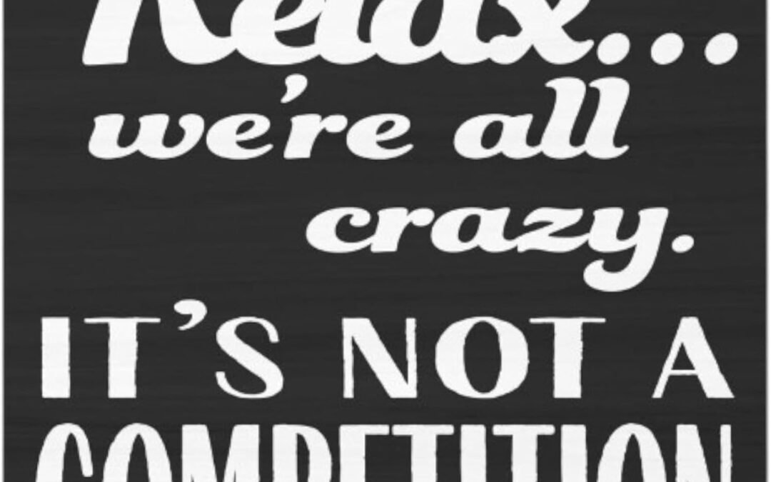 Wholesale JennyGems Relax We’re All Crazy It’s Not a Competition Funny Refrigerator Magnets, Locker Decorations, 3 x 3 Inches, Fridge Magnets, Made in USA Factory & Supplier OEM