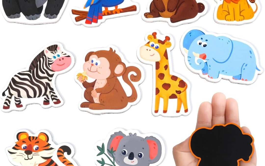 Wholesale JoyCat Wooden Fridge Magnets for Toddlers – 10 Cute Zoo Animals – Full Back Magnetic Toddler Magnets, Large Refrigerator Baby Toys, Fun Educational Learning Gifts for Preschool Kids Ages 2+ Factory & Supplier OEM