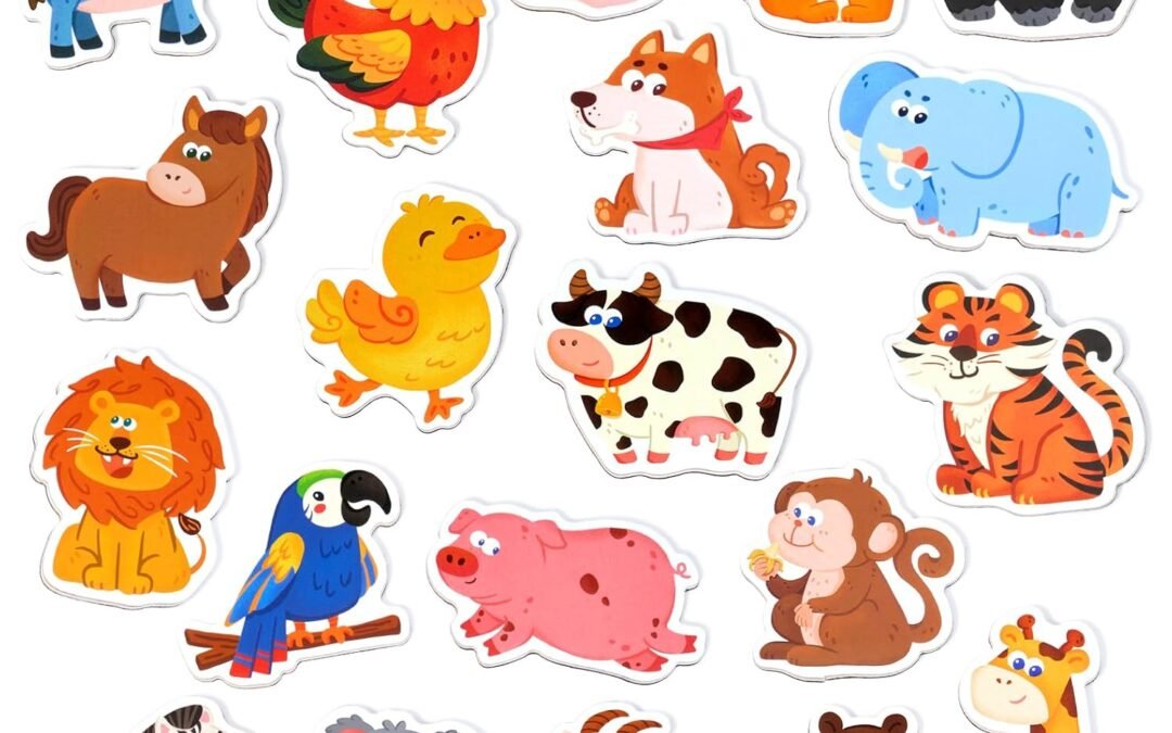Wholesale JoyCat Wooden Fridge Magnets for Toddlers, 20 Cute Animals Refrigerator Magnets for Kids, Full Back Magnetic Toys, Fun Educational Baby Learning Gifts for 2 3 4 5 Years Old Factory & Supplier OEM