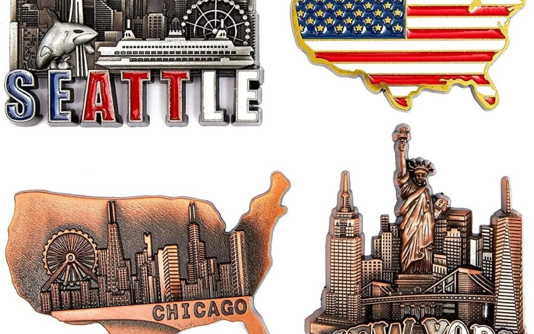 Wholesale Juvale American Magnets for Fridge – Pack of 4 – New York, Chicago, Seattle, US Flag Factory & Supplier OEM