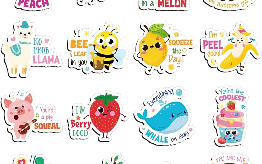 Wholesale Kanayu 16 Pcs Cute Fridge Magnets Fun Puns Magnetic Stickers Decorative Refrigerator Decal Funny Magnets for Locker Fridge Stickers for Whiteboard Laptop Office Adult (Food and Animal) Factory & Supplier OEM