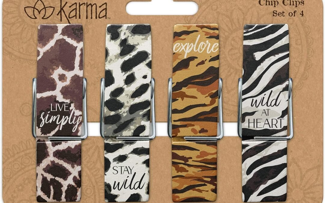 Wholesale Karma Gifts Chip Clips, Animal Prints Factory & Supplier OEM