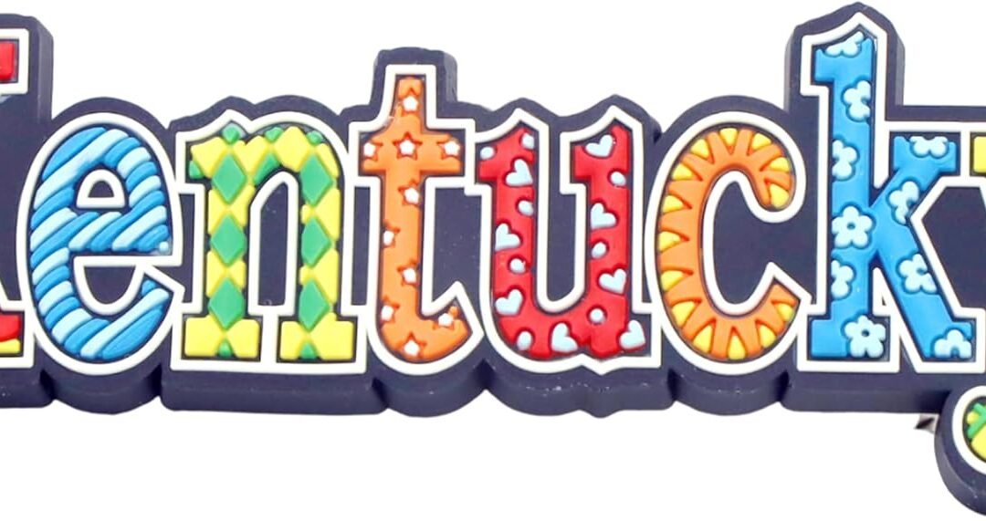 Wholesale Kentucky Festive Multicolor Letters Fridge Souvenir Magnet Factory & Supplier OEM
