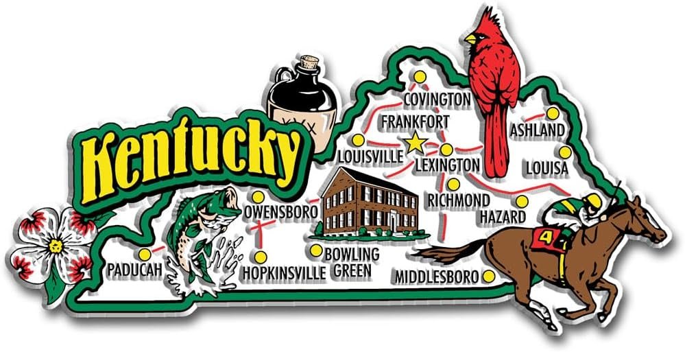 Wholesale Kentucky Jumbo State Magnet by Classic Magnets, 5.1″ x 2.8″, Collectible Souvenirs Made in The USA Factory & Supplier OEM