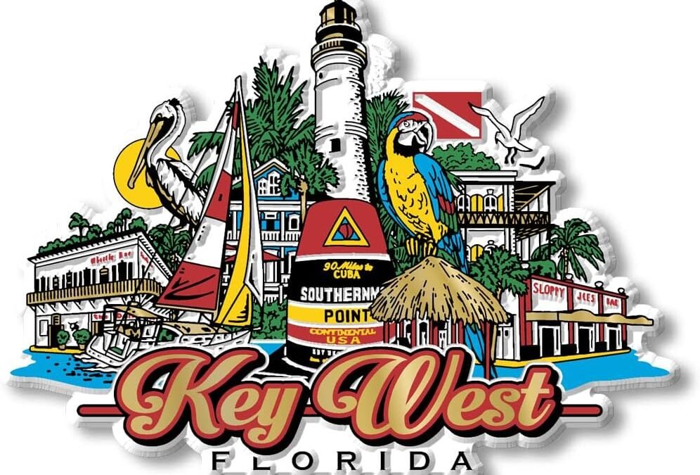 Wholesale Key West, Florida City Magnet by Classic Magnets, Collectible Souvenirs Made in The USA, 4.26″ x 3.13″ Factory & Supplier OEM