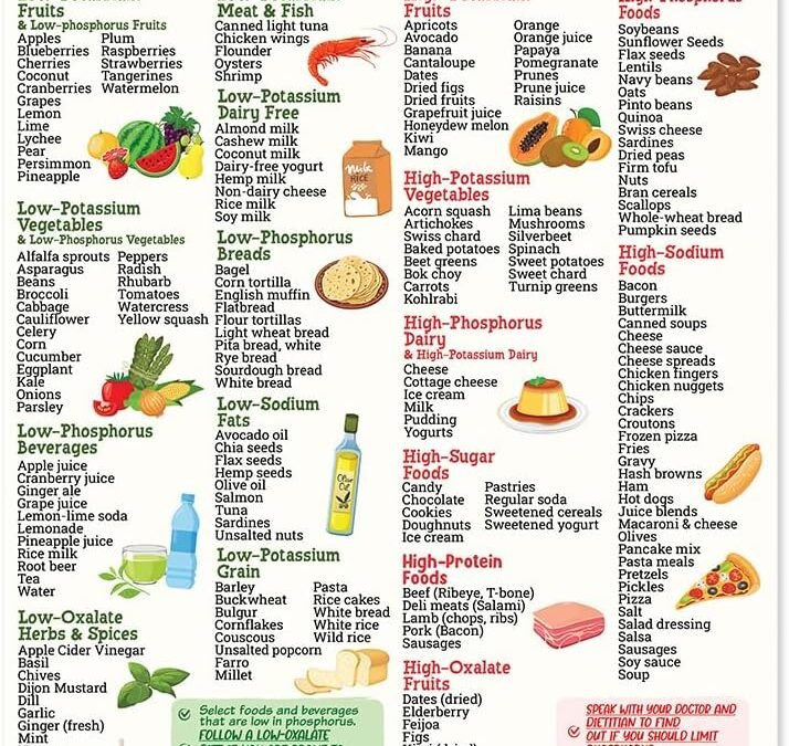 Wholesale Kidney Friendly Food List Poster 8″x10″, Kidney Awareness, Kidney Diet List Magnetic Fridge, Low Potassium, Grocery List, Water Resistant Food List Guide Magnet For Kitchen Factory & Supplier OEM