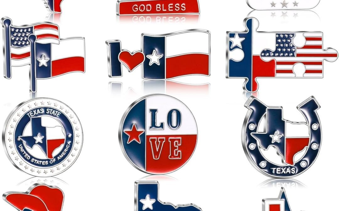 Wholesale Konohan Texas Magnet for Refrigerator Bulk Metal Magnet Souvenirs Gifts Magnetic Travel Collectible Decorative Souvenirs for Adults Craft(Texas 2,12 Pcs) Factory & Supplier OEM