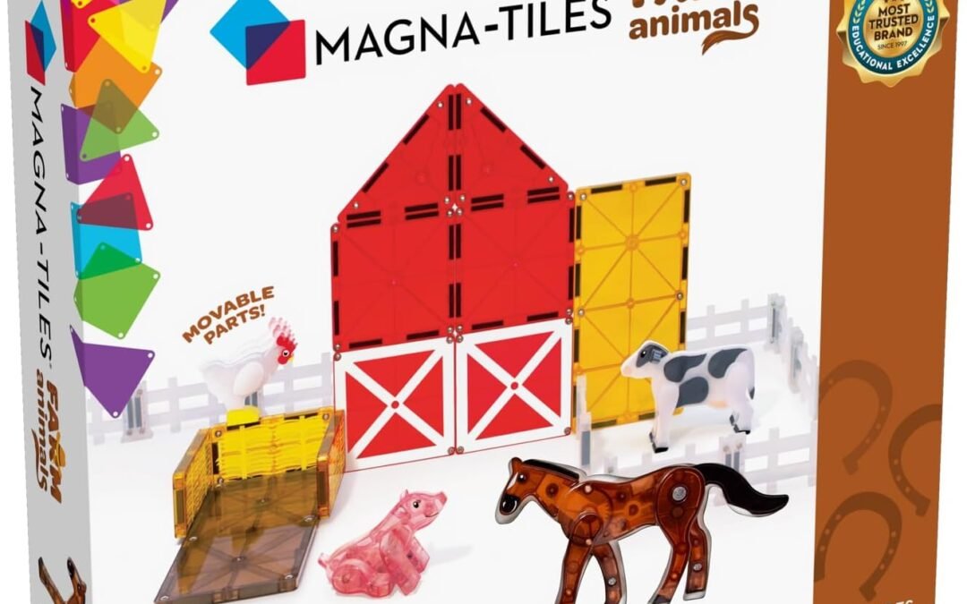 Wholesale MAGNA-TILES Farm Animals 25-Piece Magnetic Construction Set, The ORIGINAL Magnetic Building Brand Factory & Supplier OEM