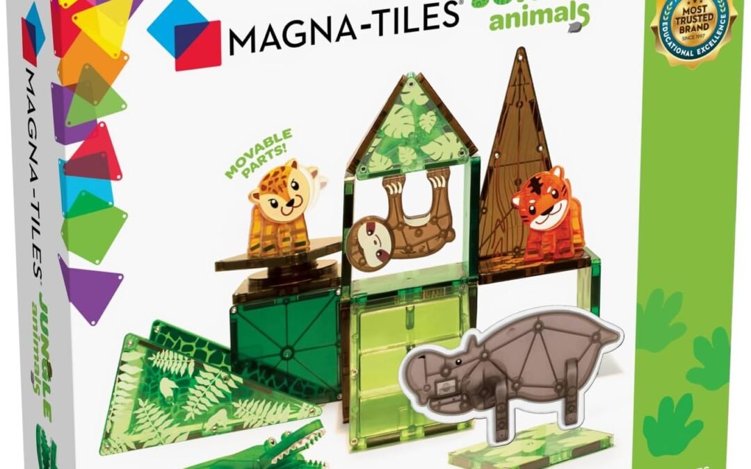 Wholesale MAGNA-TILES Jungle Animals 25-Piece Magnetic Construction Set, The ORIGINAL Magnetic Building Brand Factory & Supplier OEM
