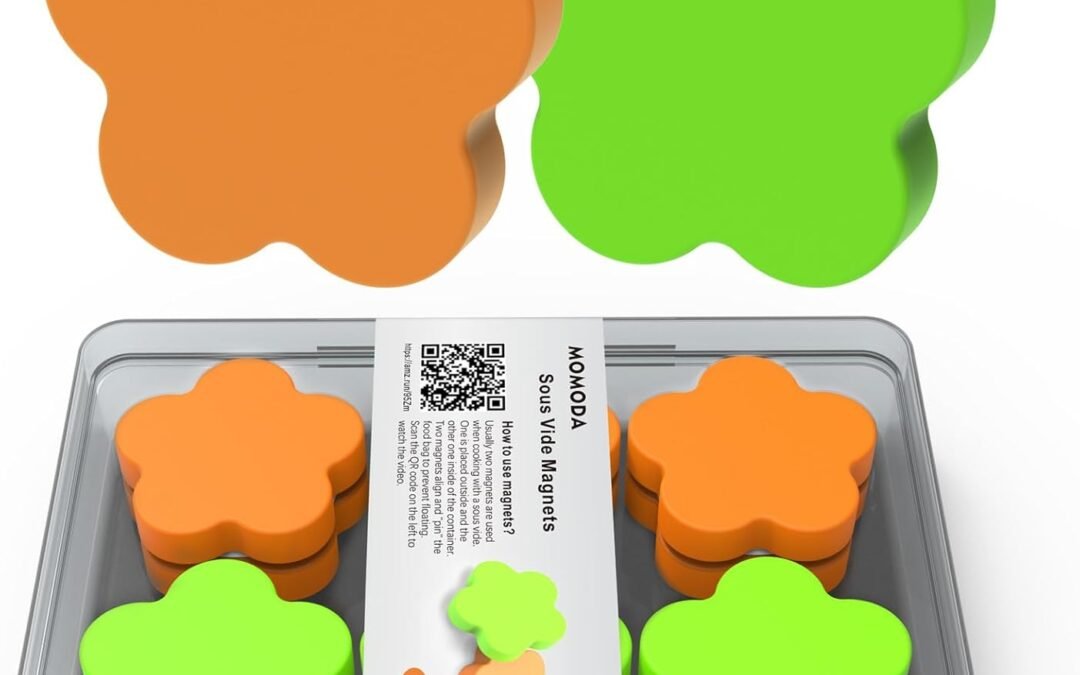 Wholesale MOMOMA Sous Vide Magnets 12Pcs (6 Orange&6 Green)–Food-Grade Silicone Coated Weights, Keep Bags Submerged, Multi-Use for Cooking, Display, Home&Office,Magnetic Weights Works on All Sous Vide Machines Factory & Supplier OEM