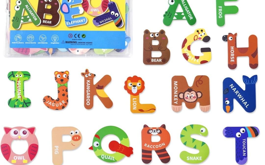 Wholesale Magnetic Alphabet Letters for Toddlers & Kids – 26 Colorful Animal-Themed Fridge Magnets for Early Spelling & Letter Recognition. Perfect Preschool Gift for Ages 3-5, Ideal for Home & Classroom Factory & Supplier OEM