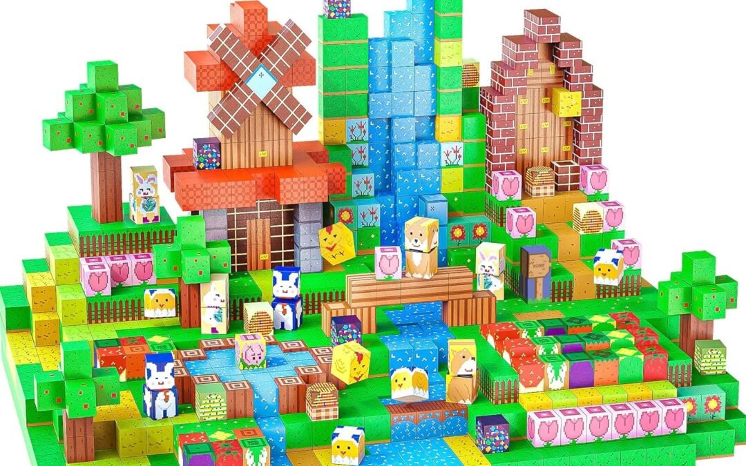 Wholesale Magnetic Blocks-120PCS Farm Magnetic Building Blocks,STEM Montessori Sensory Toys for Toddlers Kids Boys Girls Ages 3-5 4-8 5-7,Magnets Toy for Toddler 3+ Year Old Factory & Supplier OEM