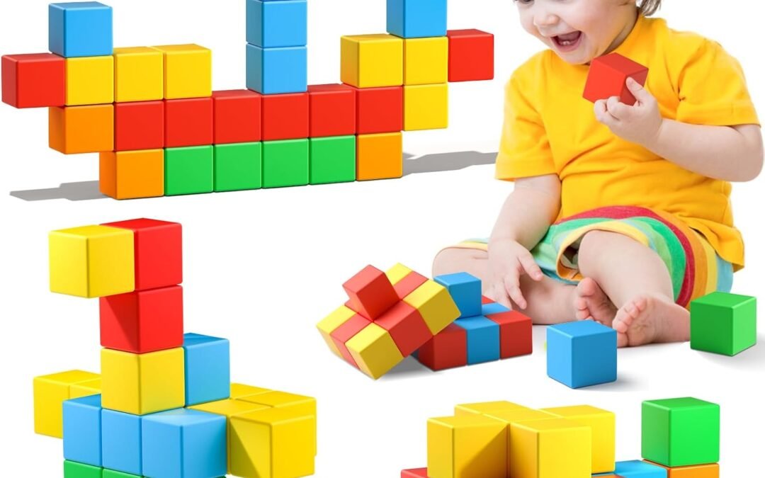 Wholesale Magnetic Blocks,1.42 inch 32pcs Large Magnetic Building Block for Toddlers 3 4 5 6 7 8 Year Old Boys Girls Color Magnet Cubes Learning Toys for Kids 1-3 Sensory Toys Age 4-8 Gift Factory & Supplier OEM