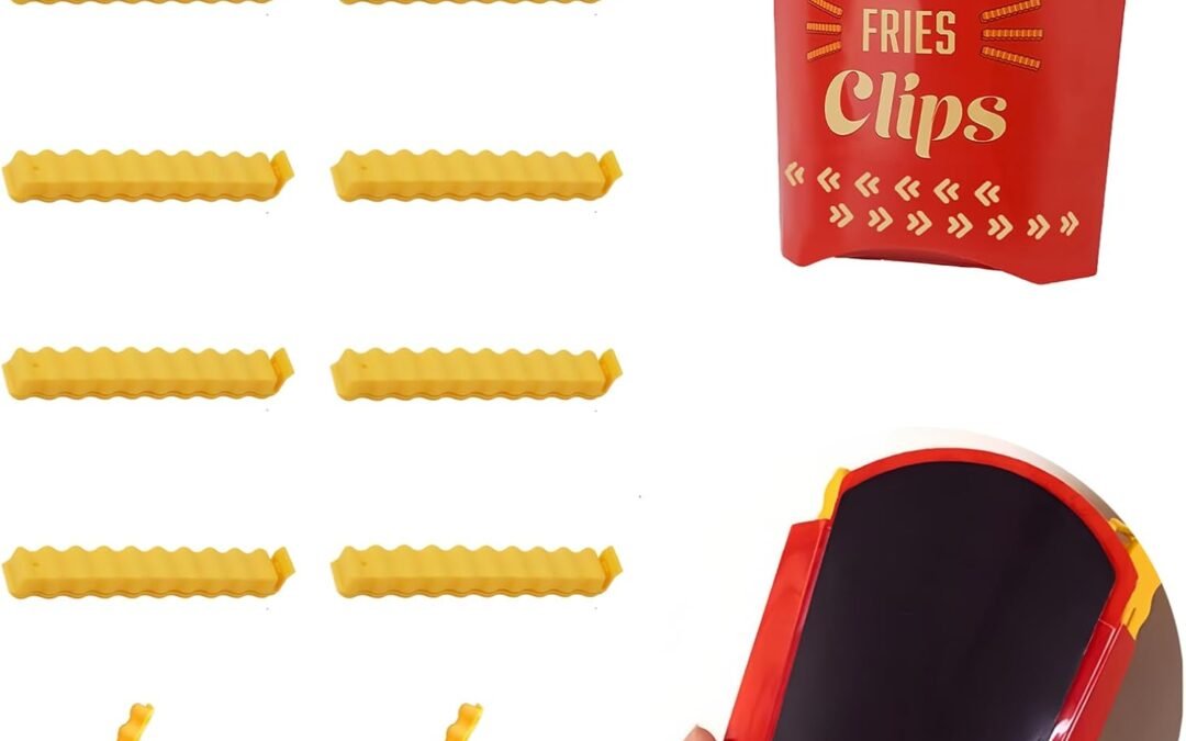 Wholesale Magnetic Fries Clips Set of 12 Clips with Durable Plastic Holder Keep Food Fresh & Organized Novelty Design for Fridge Seal Chips Bags & Packages Cute & Practical Kitchen Accessories Factory & Supplier OEM