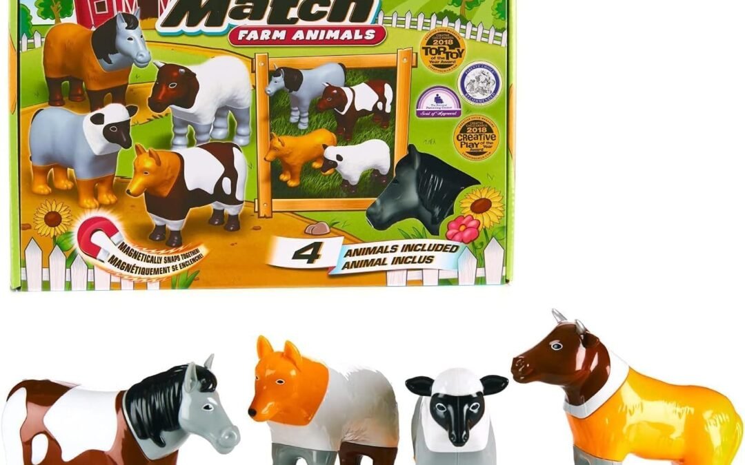 Wholesale Magnetic Mix or Match Farm Animals Toy Play Set, 16 Pieces Factory & Supplier OEM