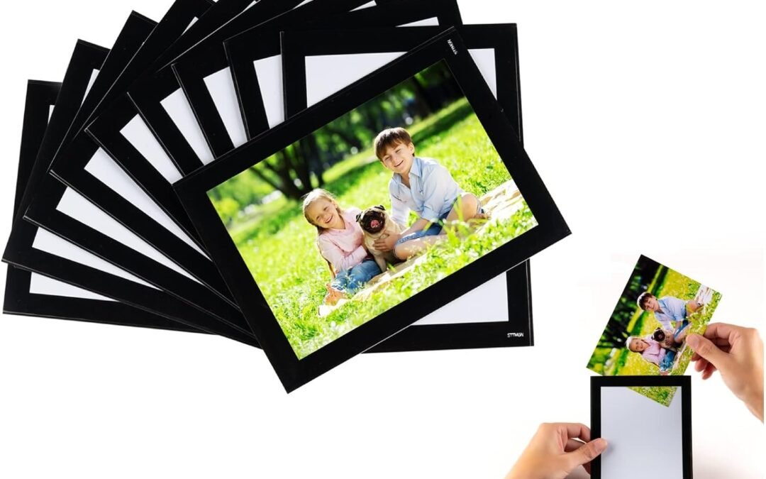 Wholesale Magnetic Picture Frames with Black Border(4″X6″,10 Pack),Magnet Photo Frame Pockets/Postcard Holder,Decorations for home/office/school/Classroom/party Factory & Supplier OEM